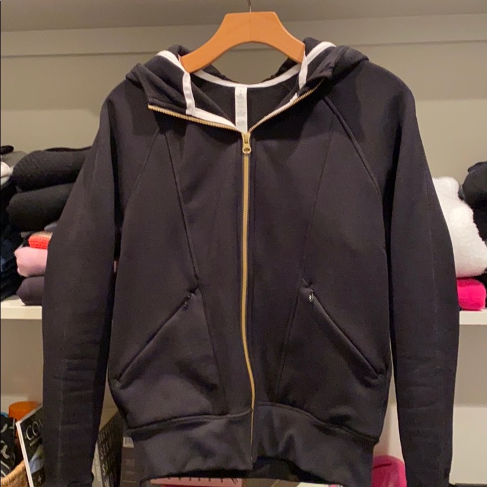 Lulu lemon full zip black hoodie size 4